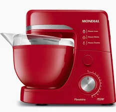 Batedeira – troca de engrenagem plástica, ajuste de eixo ou correia interna.