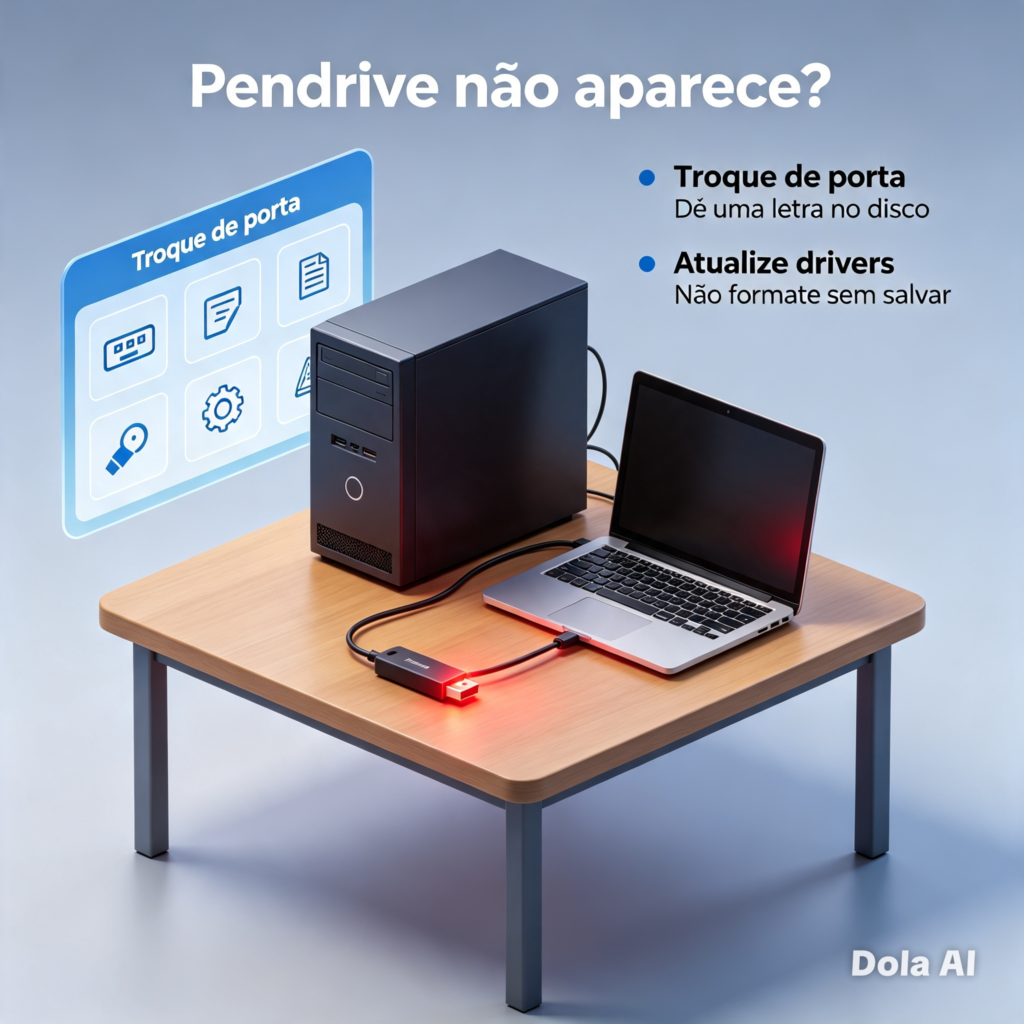 O que fazer quando um pendrive não aparece
